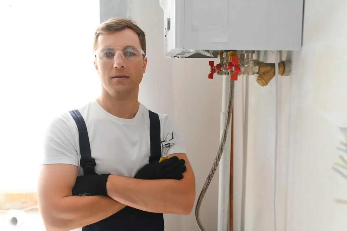 Wall-mounted tankless water heater